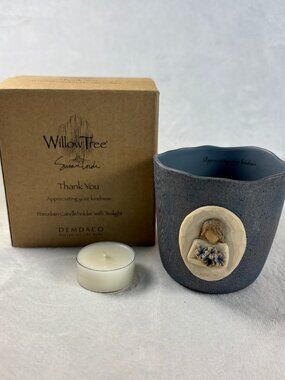 Willow Tree Thank You Tealight Candle Holder Gift Gratitude Angel Decor